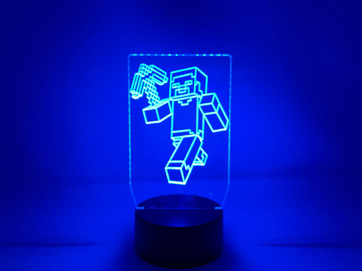 Your Character LED Illusion Lamp | Video Game | Etched Acrylic With LED Light Strip | Gift